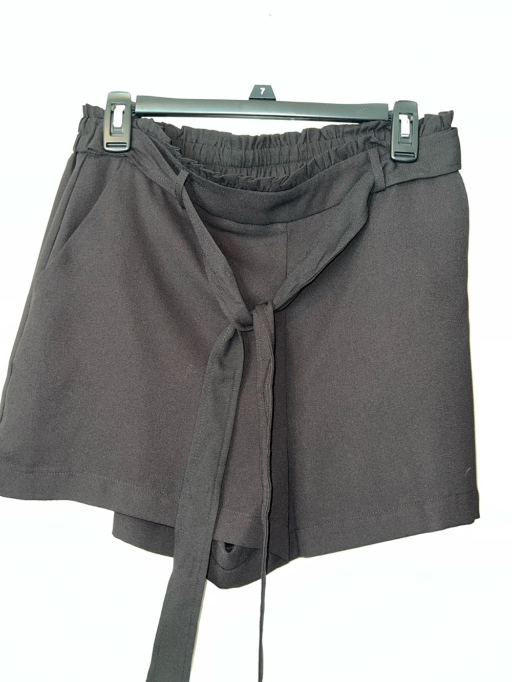 LC Lauren Conrad Black Tie-Front Skort